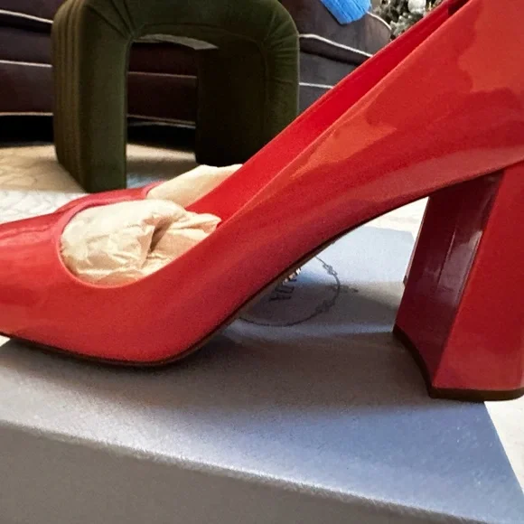 Prada pink Square Toe Clazature Donna Heels 40 - Picture 11 of 16